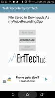 Task Recorder by Erf Tech โปสเตอร์