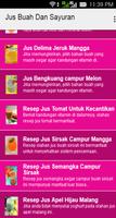 Jus Buah Dan Sayuran capture d'écran 1