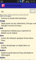 French Dictionary|Dictionnaire captura de pantalla 2