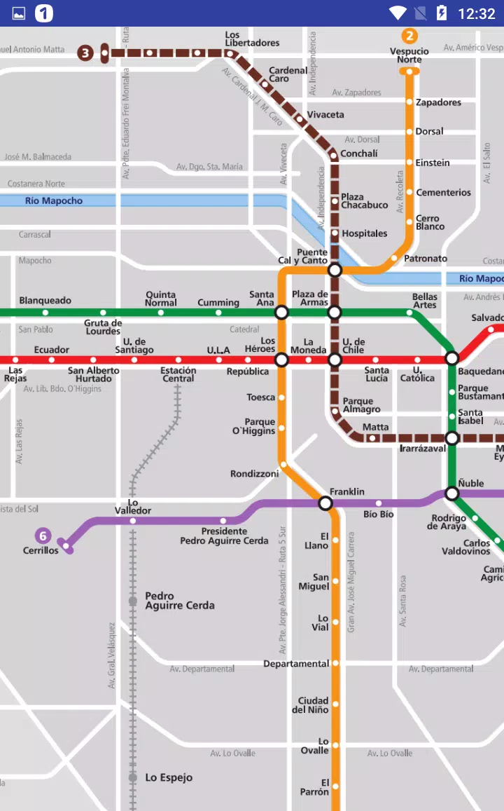 Mapa del metro de Santiago Chile APK pour Android Télécharger