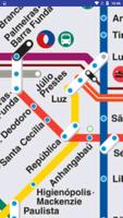 Mapa do metrô de São Paulo Brasil gönderen