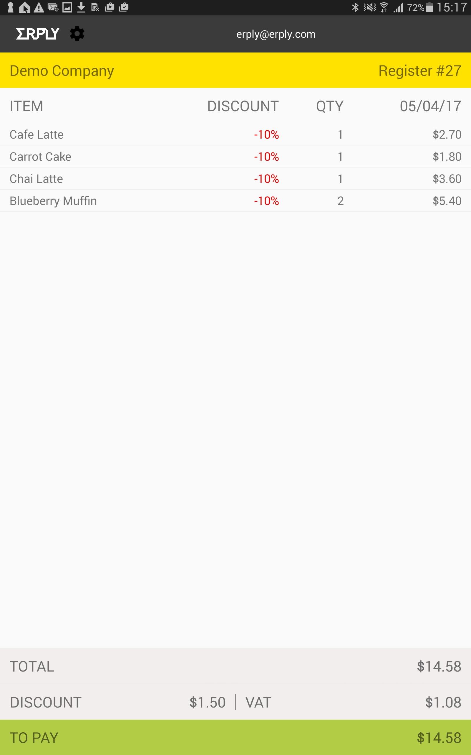 Erply POS Customer Display for Android - APK Download