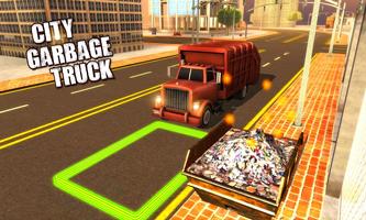 4x4 City Garbage Truck Driver الملصق