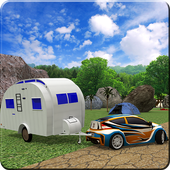 Camper Trailer Truck Simulator icon