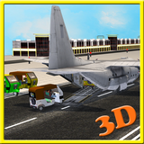 Cargo Plane Rickshaw Transport 아이콘