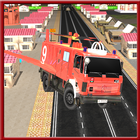 Flying Firefighter Truck 3D آئیکن