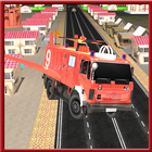 Flying Firefighter Truck 3D Zeichen