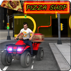 Pizza Delivery Bike-icoon