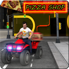 Pizza Delivery Bike ícone