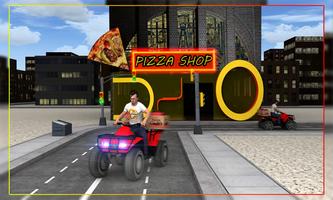 Pizza Delivery Bike ポスター