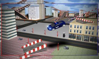 Police car Rooftop training 3d captura de pantalla 3