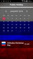 Russia Holiday Calendar 2018 imagem de tela 2