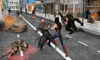 Wonder Girl Fighting : crime chase imagem de tela 2