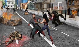 Wonder Girl Fighting : crime chase screenshot 2