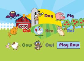 Animal vocabulary game for kid capture d'écran 1
