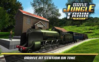 Drive Jungle Train On Rails : Safari Train Game ภาพหน้าจอ 1