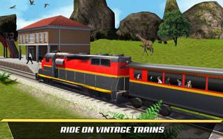 Drive Jungle Train On Rails : Safari Train Game screenshot 2