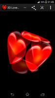 3D Love Heart Live Wallpaper Affiche