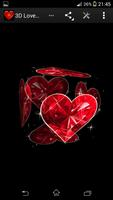 3D दिल लाइव वॉलपेपर प्यार स्क्रीनशॉट 1