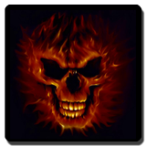 آیکون‌ 3D Skulls on fire Wallpaper