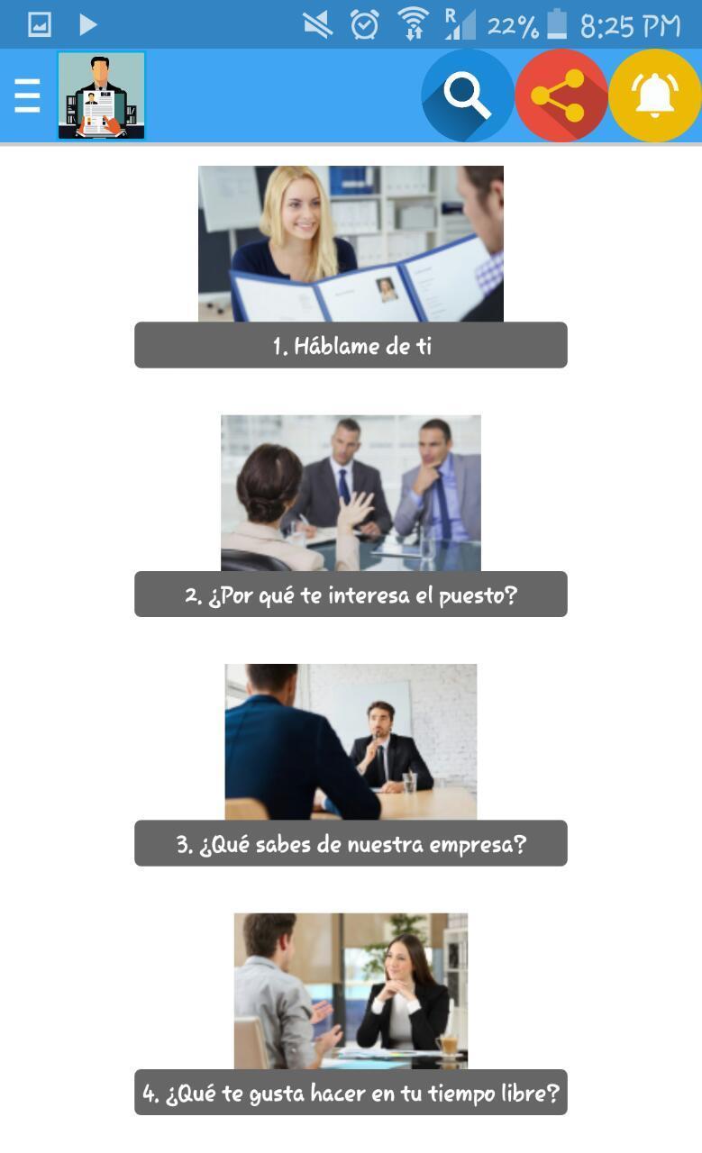 Tipicas Preguntas En Una Entrevista De Trabajo For Android Apk Download