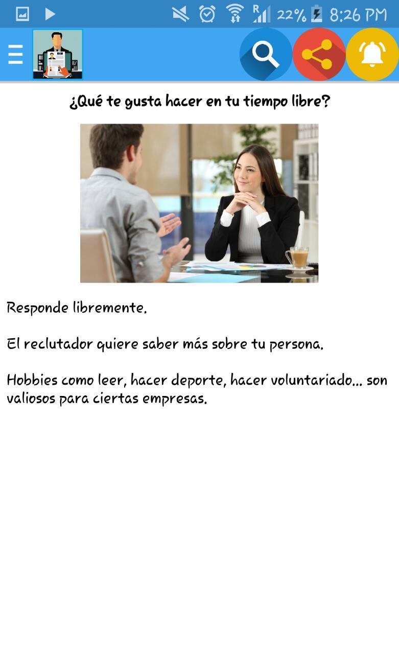 Tipicas Preguntas En Una Entrevista De Trabajo For Android Apk Download
