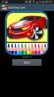 Cars coloring pages game poster