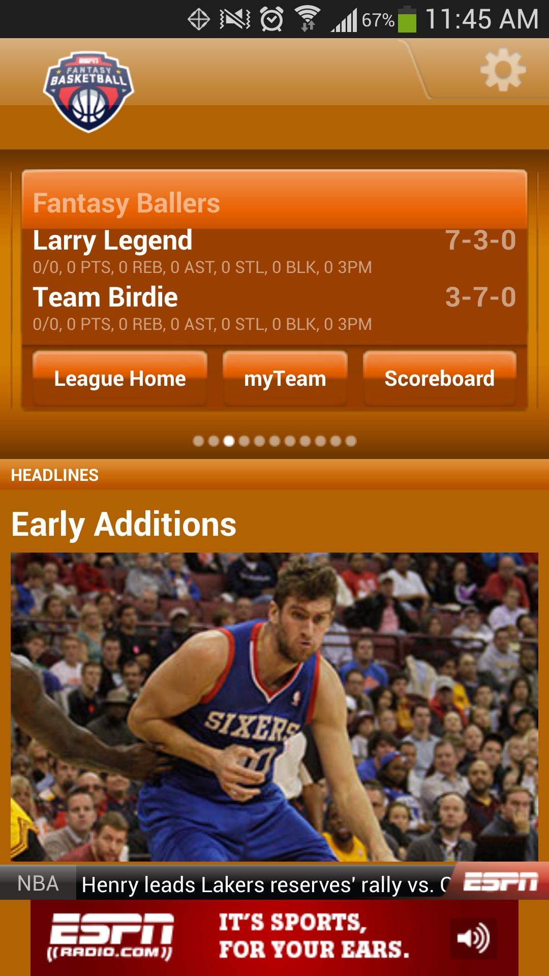 ESPN Fantasy Basketball APK pour Android Télécharger