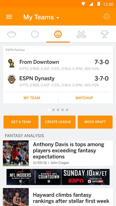 ESPN Fantasy for Android - APK Download