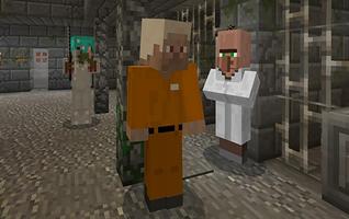 Evasion of Prison. Minecraft PE maps quest adventu Affiche