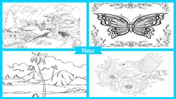 Amazing Nature Coloring Books پوسٹر