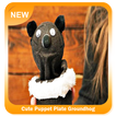 Cute Puppet Plate Groundhog