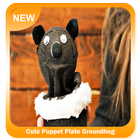 Cute Puppet Plate Groundhog-icoon
