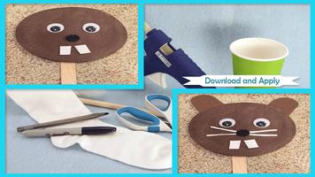 Cute Puppet Plate Groundhog โปสเตอร์