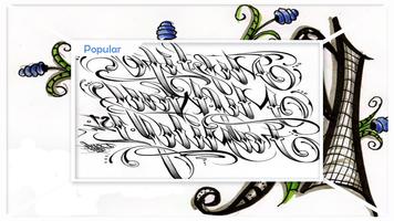 Drawing Calligraphy Name Art screenshot 3