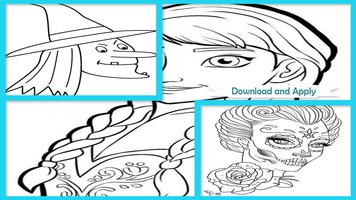 برنامه‌نما Easy Face Coloring Book عکس از صفحه