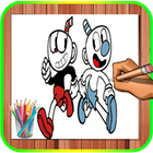 آیکون‌ How to Draw Cuphead