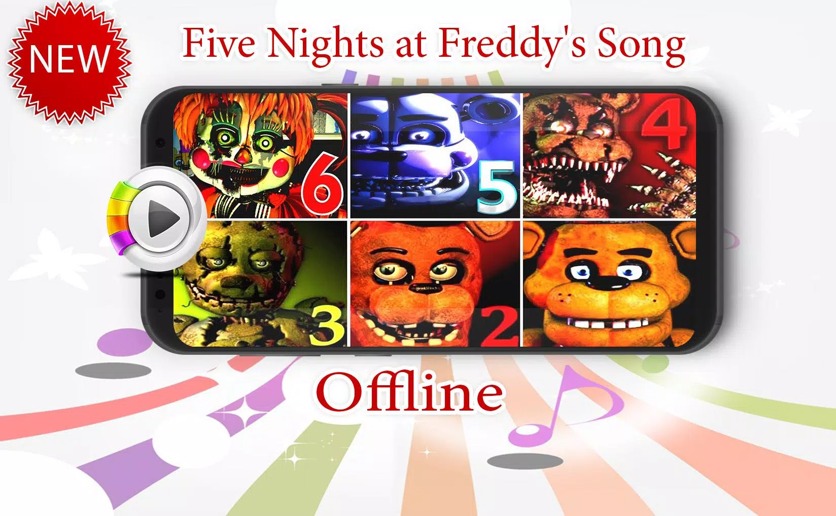 FNAF 1234 Songs & Lyrics Full 1.0 Free Download