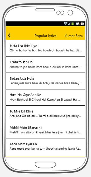 Kumar Sanu Popular Song Lyrics For Android Apk Download