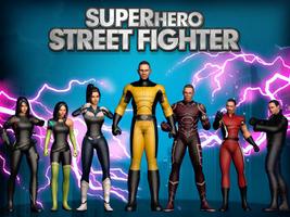Superhero fighting games - Street fighter champion plakat