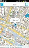 Paris Offline Map for Tourists स्क्रीनशॉट 1