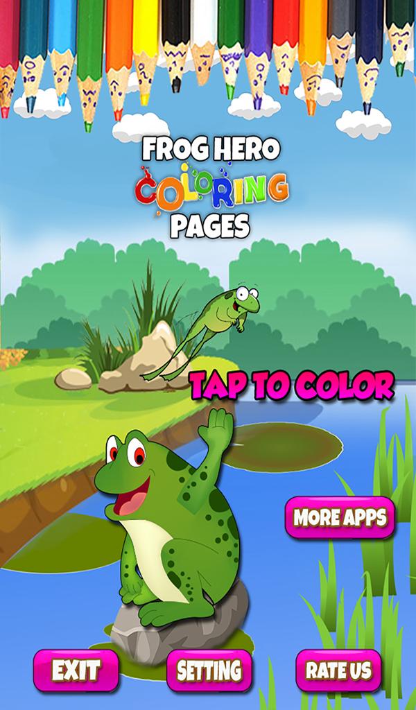 Frog Hero Coloring Pages For Android