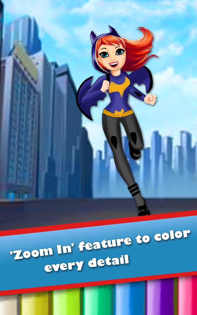 Descarga de APK de Superhéroe Niña Colorear Juego para Android Descarga de APK de Superhéroe Niña Colorear Juego para Android