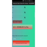 1 Schermata Calorific Value Calculator