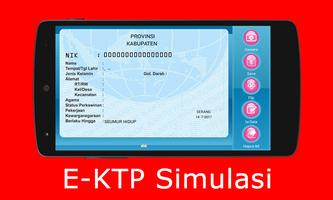 E-KTP Simulasi = Bikin KTP Elektronik Sendiri پوسٹر