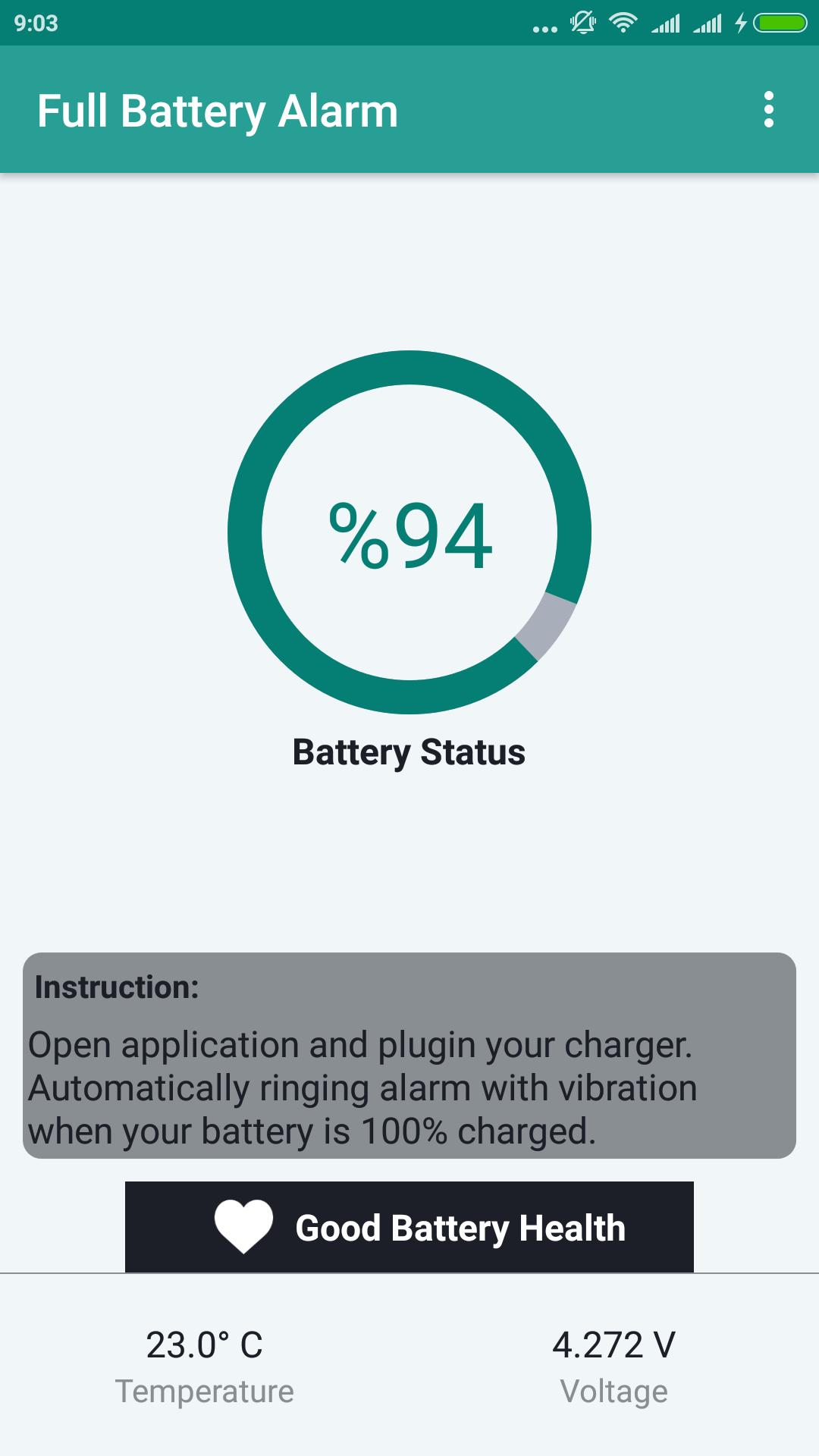 Full Battery Charge Alarm APK pour Android Télécharger