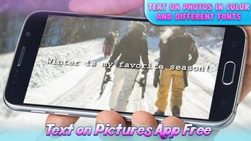 Text on Pictures App Free โปสเตอร์