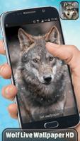 Wolf Live Wallpaper HD پوسٹر