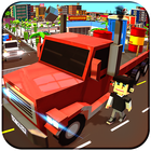 Blocky Truck Driver Simulator Urban Transport ícone