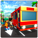 Blocky City Bus Sim : Blocky 8bit Game APK